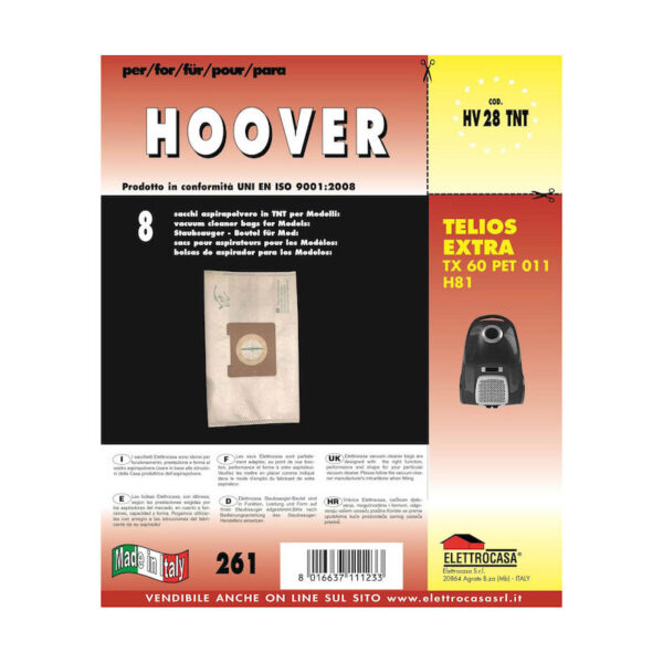 ELETTROCASA HV28TNT SACCHI TNT PER HOOVER